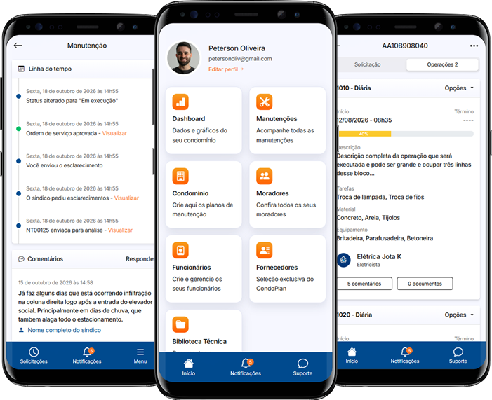 Aplicativo CondoPlan360 desenvolvido pela Dynamica Soft